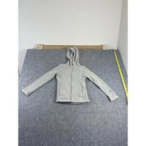 Kuhl Sweater Girls Medium (10) Beige Full Zip Hoodie Fleece Youth Outerwear